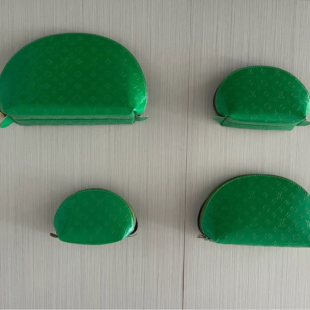 Green Semi-Circle Pouch Set - Picture 15 of 15